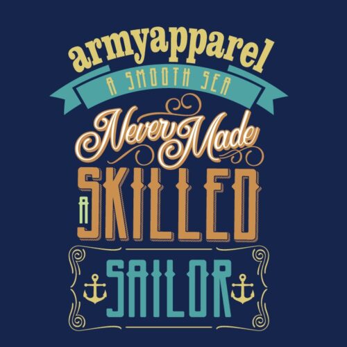 SAILOR 1 – Mπλούζα Casual κοντομάνικη με ψηφιακή εκτύπωση ανθεκτική & ανεξίτηλη